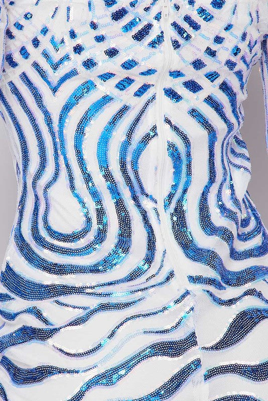 LONG SLEEVES MINI DRESS