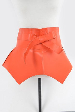 Faux Leather Skirt Belt - PB8490