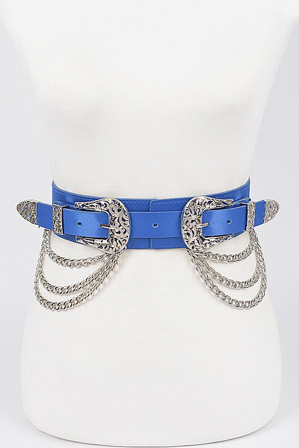 Nina Metal Chain Layered Belt