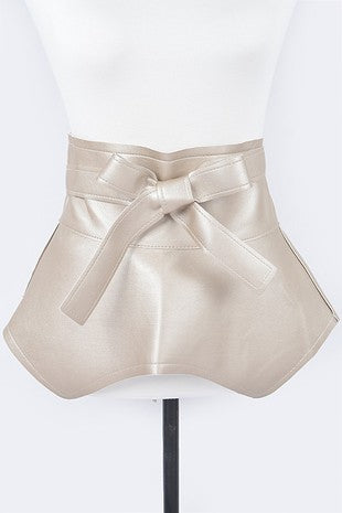 Faux Leather Skirt Belt - PB8490