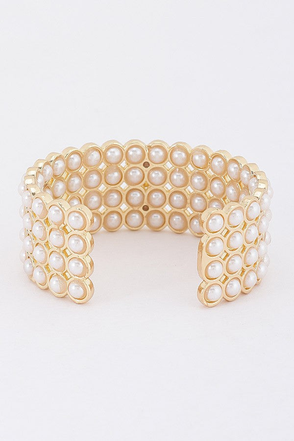Pearl Toggle Clasp Bracelet - 005