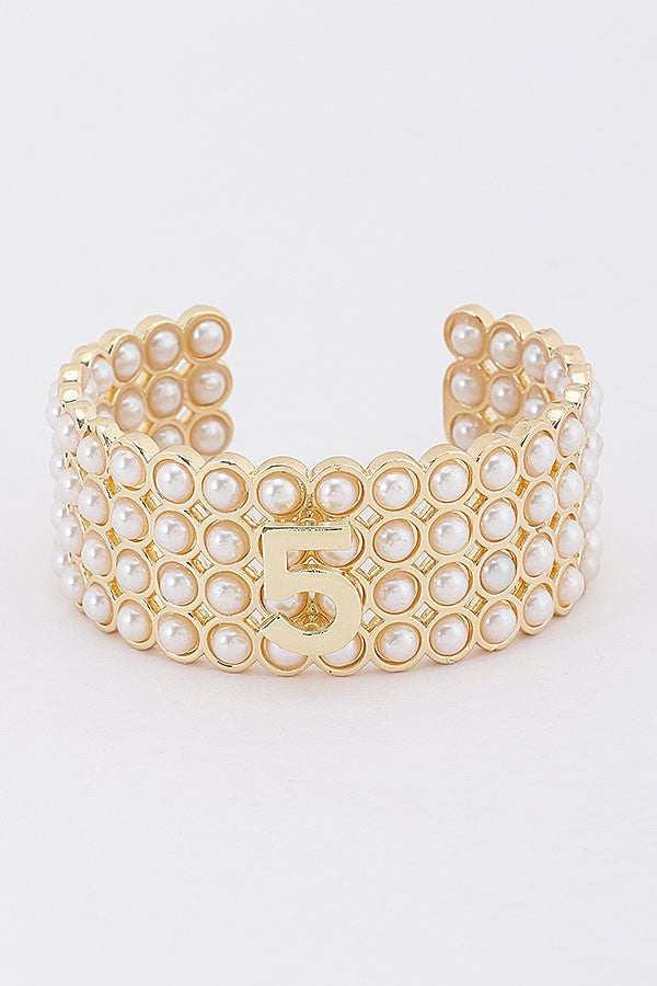 Pearl Toggle Clasp Bracelet - 005