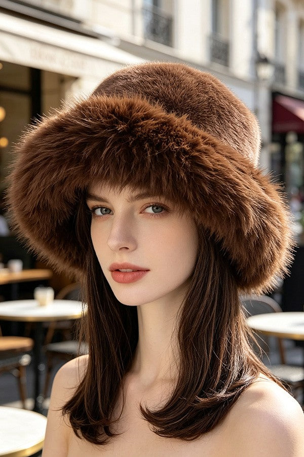 Faux Fur Bucket Hat