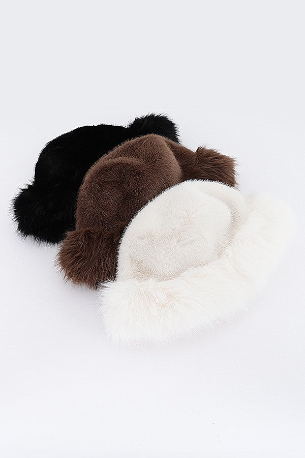 Faux Fur Bucket Hat