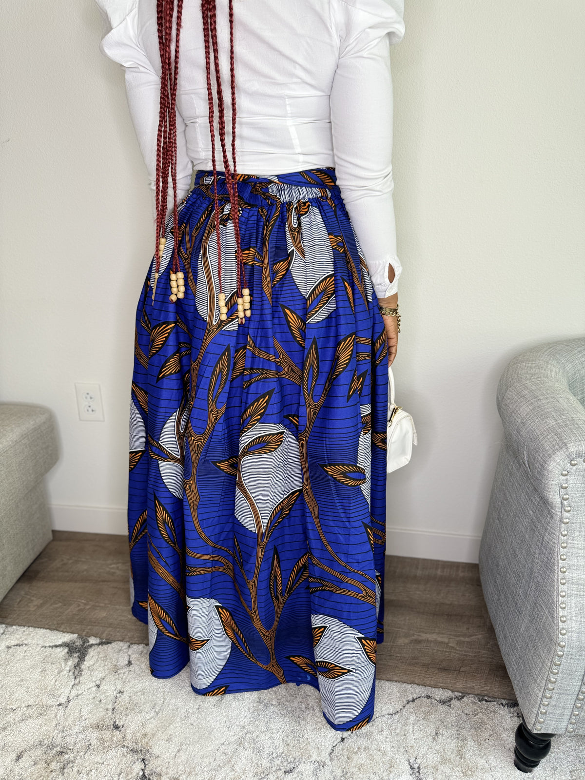 Taylor Ankara Maxi Skirt